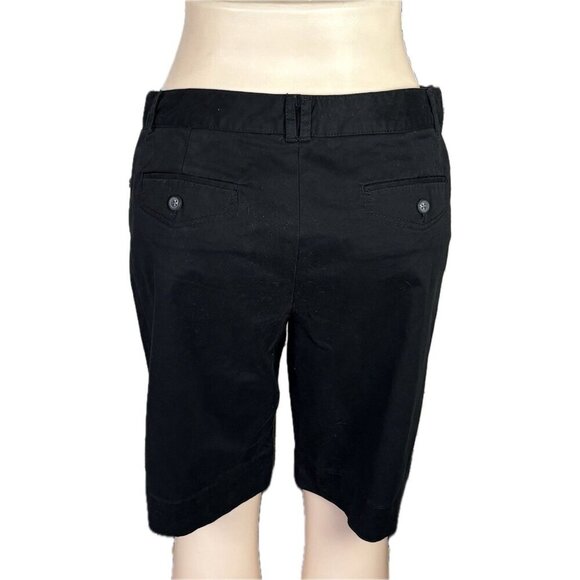 Dockers 10 Black Khaki Diem Zip Button Waist 5 Pockets Cotton Bermuda Shorts - Picture 4 of 6